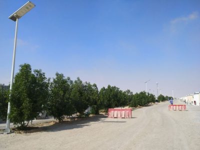 Solar led street light application