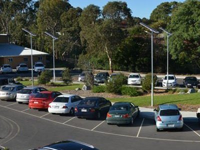 Parking lot solar street light