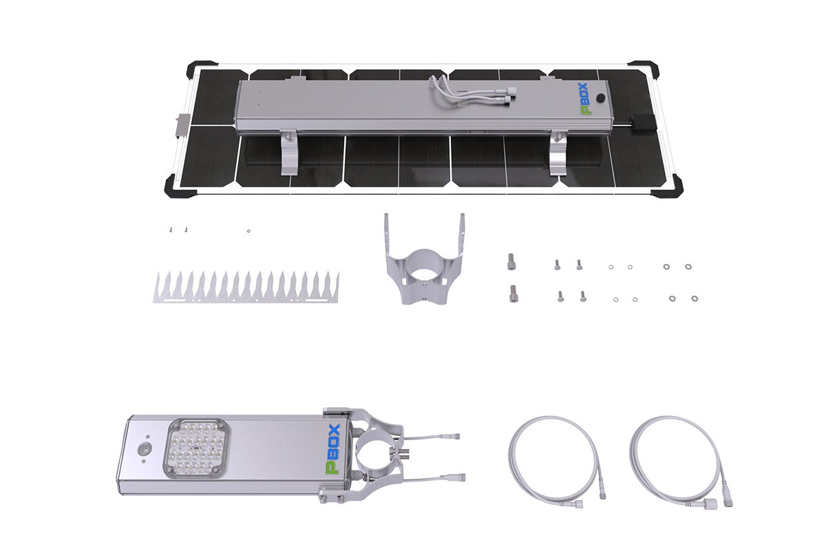 Solar power street light 1