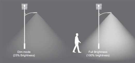 integrated solar street light installation